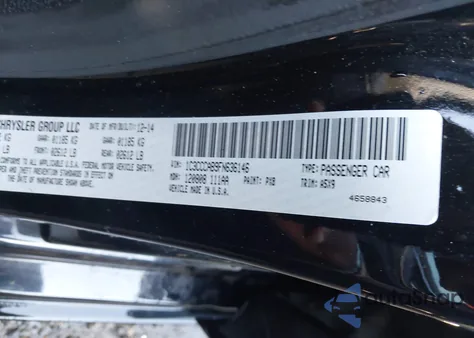 2015 Chrysler 200 Limited z USA, uszkodzony, nr VIN 1C3CCCAB9FN636146